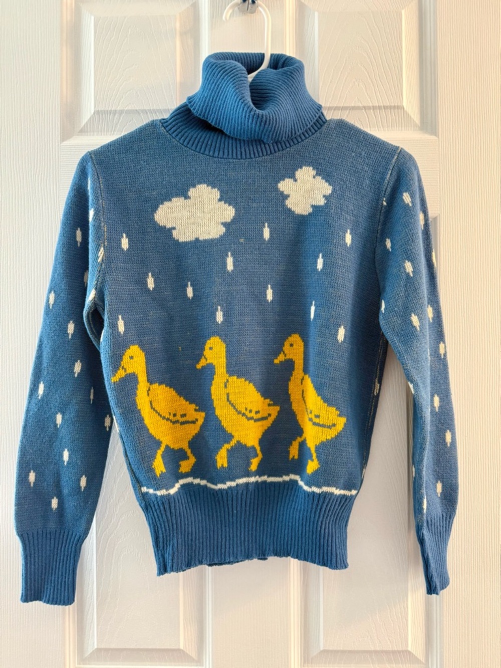 Charlie's Girls Vintage Duck Intarsia Sweater